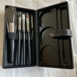 LANCOME Full Size Brush Set of 5 and Hard Case #6, 10, 11, 13, 14- New